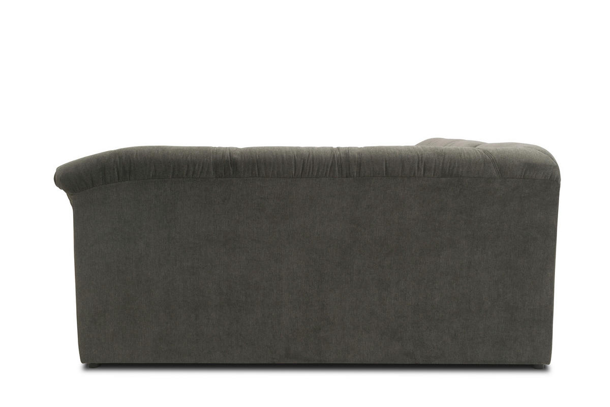 ECKSOFA Greige Mikrofaser  - Greige/Schwarz, KONVENTIONELL, Kunststoff/Textil (240/190cm) - MID.YOU