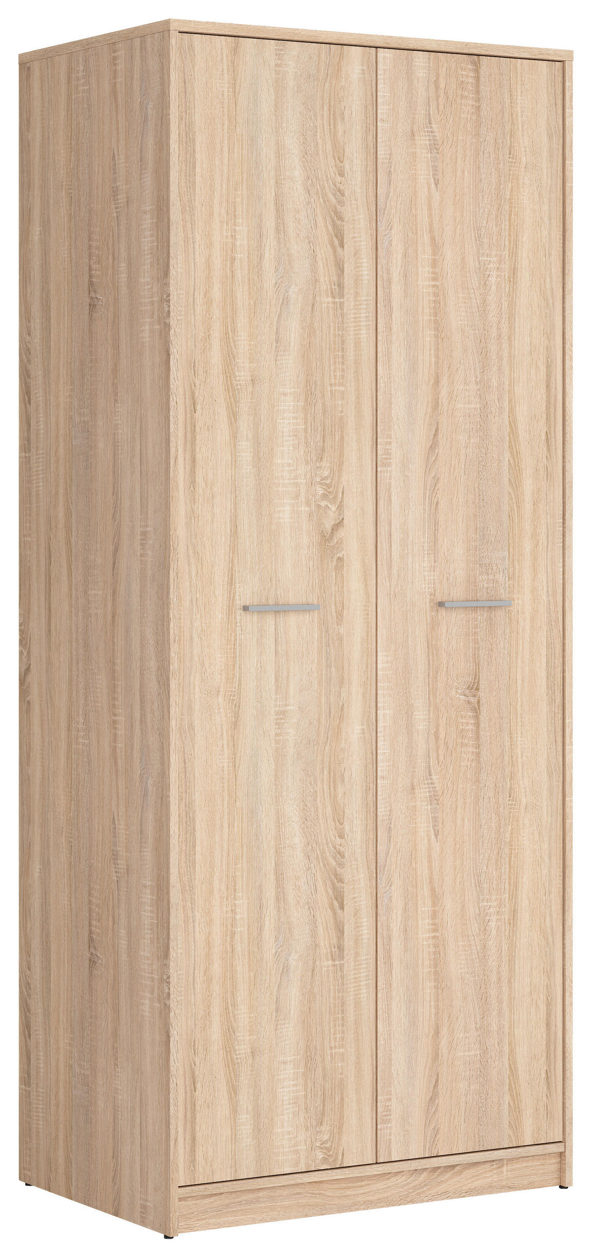 DREHTÜRENSCHRANK  in Sonoma Eiche  - Silberfarben/Sonoma Eiche, MODERN, Holzwerkstoff/Kunststoff (80/197/54,5cm) - MID.YOU