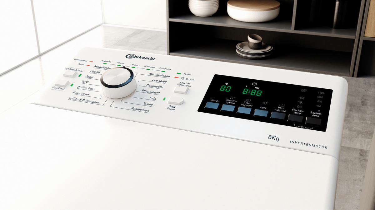 WASCHMASCHINE WMT BK 126 B  - Weiß, Trend, Kunststoff/Metall (40/90/60cm) - Bauknecht