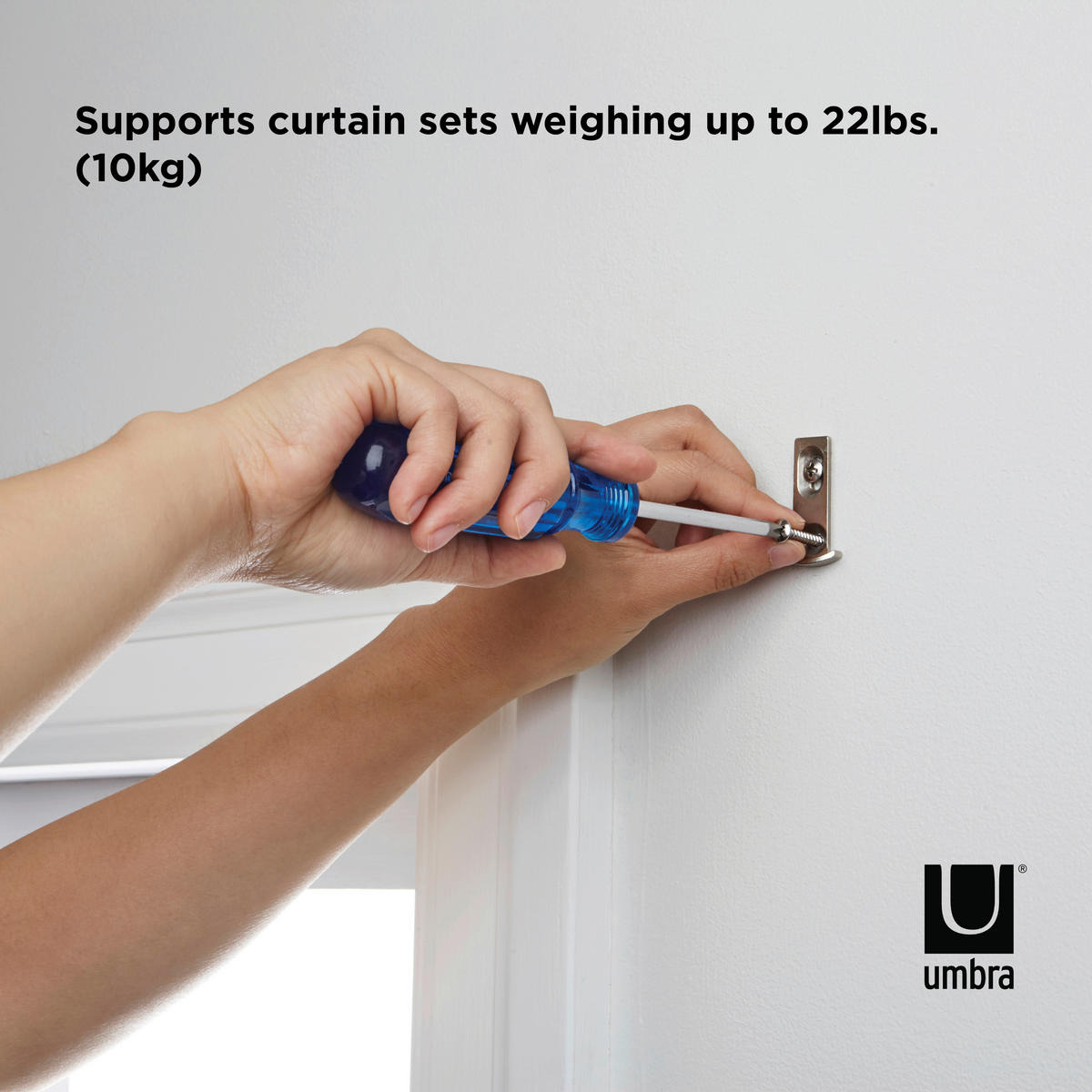 TYČ NA ZÁVĚSY  372 cm - barvy niklu, Konvenční, kov (372cm) - Umbra
