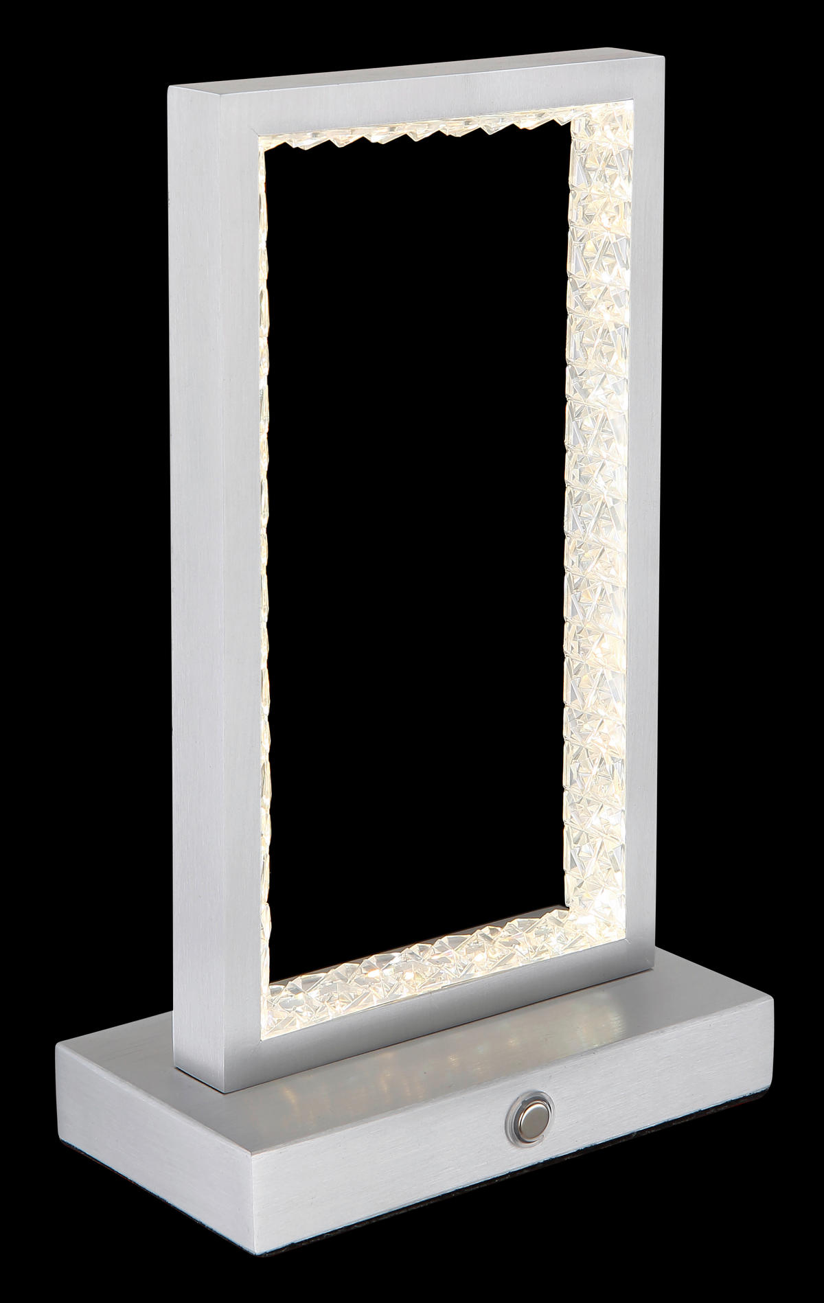 AKKUMULÁTOROS ASZTALI LÁMPA - átlátszó, Design, műanyag/fém (14/7,5/23cm) - Globo