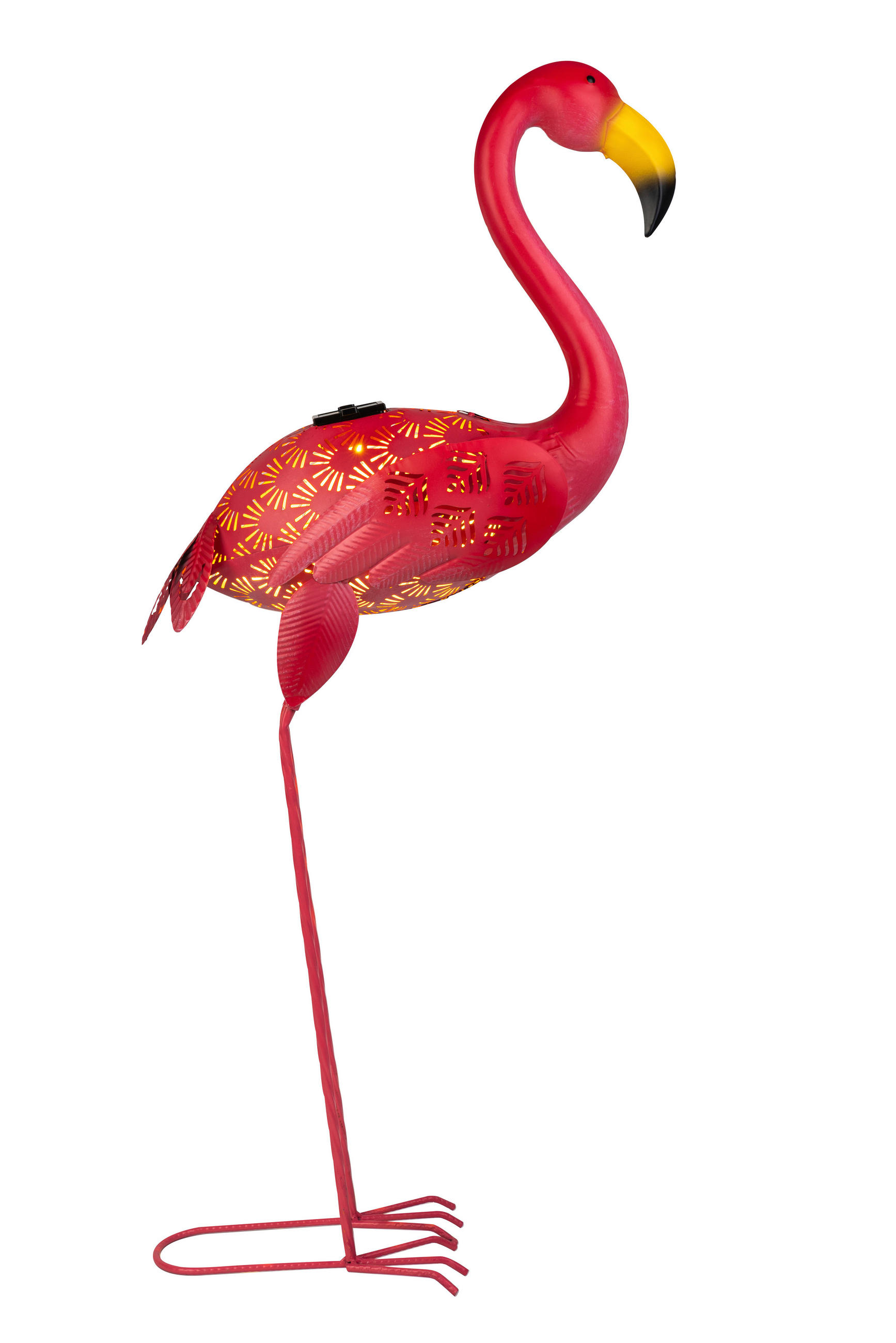 SOLARLEUCHTE Flamingo 85 cm  - Pink, Trend, Kunststoff/Metall (85cm) - Ambia Garden