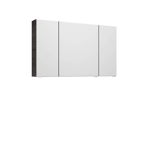 TÜKRÖS SZEKRÉNY 120/70,3/17 cm  - króm/sötétbarna, Basics, faalapú anyag/Üveg (120/70,3/17cm) - Sadena