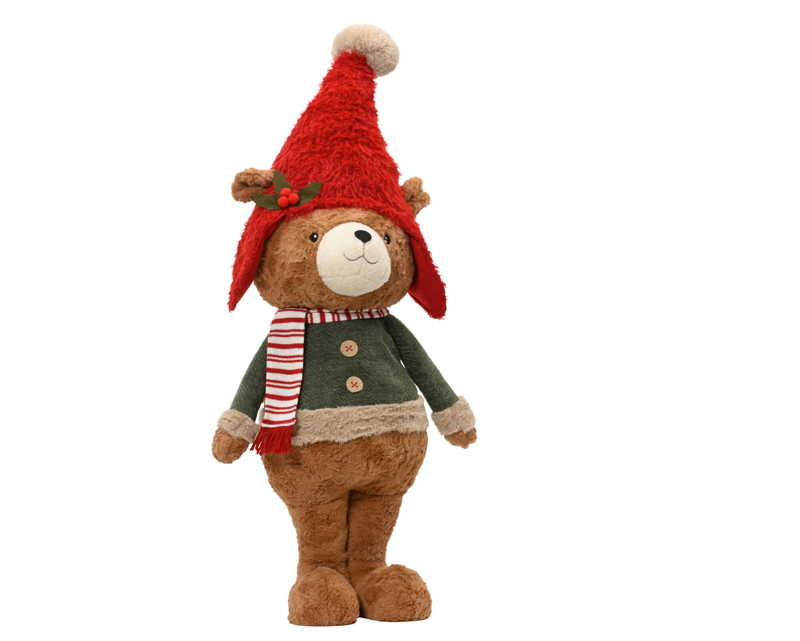 KARÁCSONYI FIGURA - barna, Basics, műanyag (38/95/25cm)