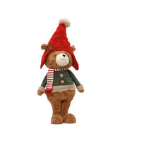 KARÁCSONYI FIGURA - barna, Basics, műanyag (38/95/25cm)