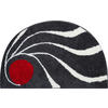 KOBEREC DO KOUPELNY, 50/80 cm - antracitová, Basics, textil/plast (50/80cm) - Grund