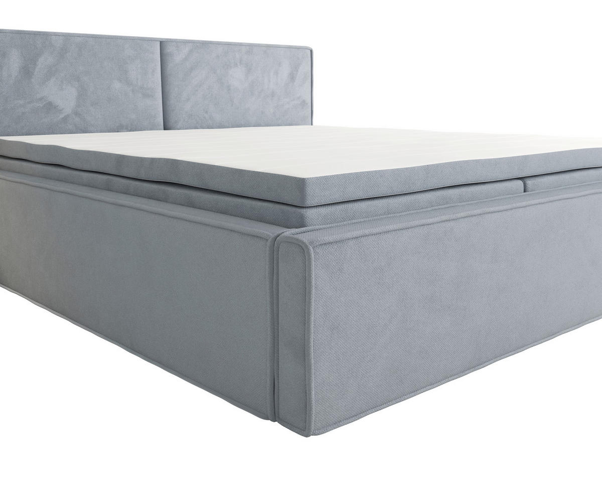 BOXBETT 180/200 cm  in Grau  - Grau, MODERN, Textil (180/200cm) - MID.YOU