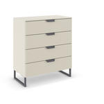 KOMMODE  in 80/92/42 cm  - Champagner/Dunkelgrau, Design, Holzwerkstoff/Metall (80/92/42cm) - Carryhome