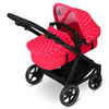 PUPPENWAGEN - Pink/Weiß, Basics, Textil/Metall (62/45/67cm) - ABC Design