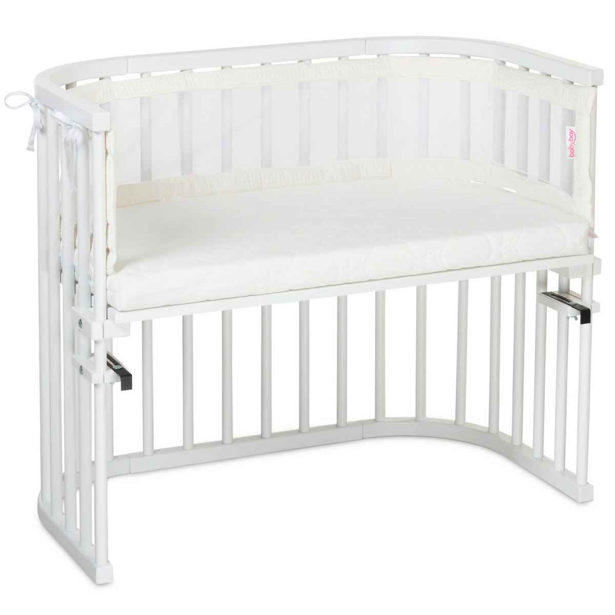 NESTCHEN  168/24/2 cm   - Weiß, Basics (168/24/2cm) - Babybay