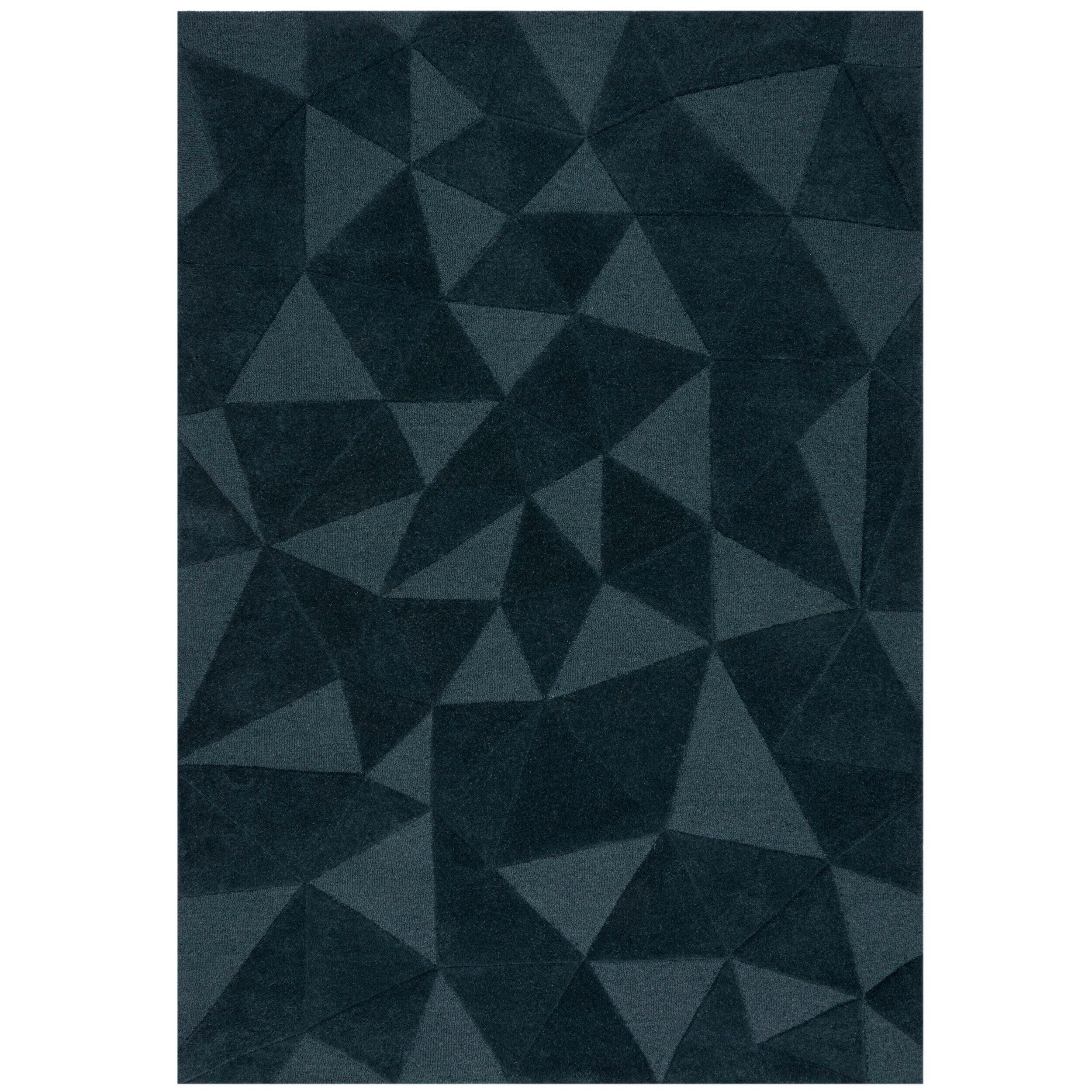 WOLLTEPPICH 120/170 cm Moderno Blau - Blau, Basics, Textil (120/170cm)