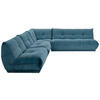ECKSOFA in Cord Petrol  - Petrol, Trend, Textil (315/285cm) - Livetastic