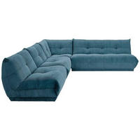 ECKSOFA Petrol Cord  - Petrol, Trend, Textil (315/285cm) - Livetastic
