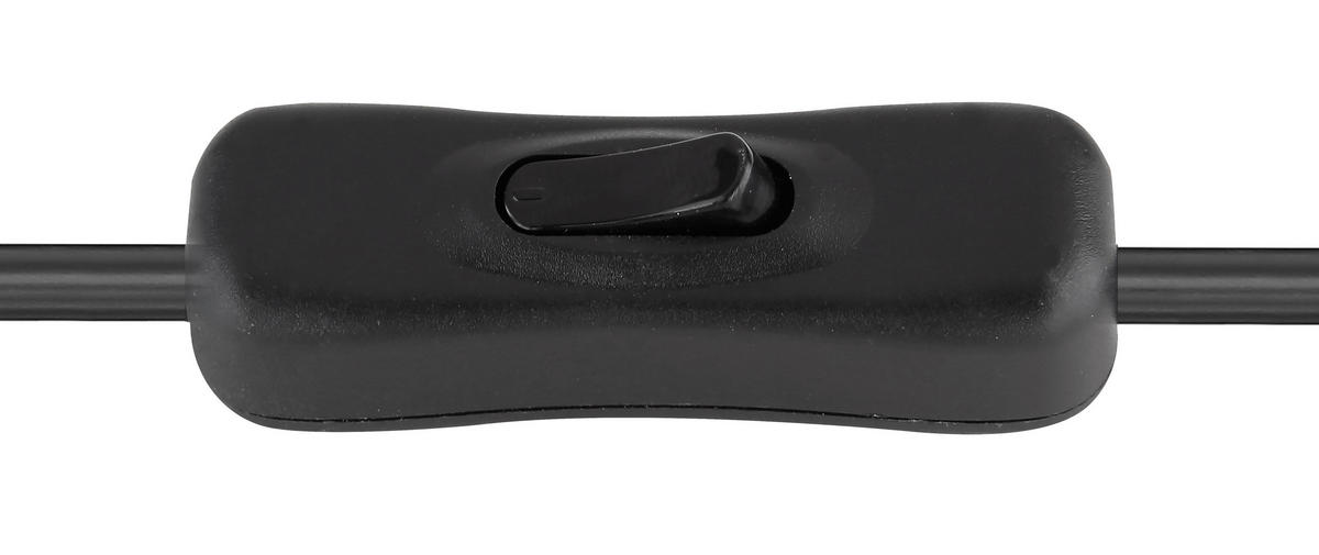 TISCHLEUCHTE - Schwarz, Basics, Textil/Metall (15/35cm) - Globo