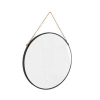 WANDSPIEGEL 60/60/2,6 cm  - Schwarz, Basics, Glas/Metall (60/60/2,6cm) - Sadena