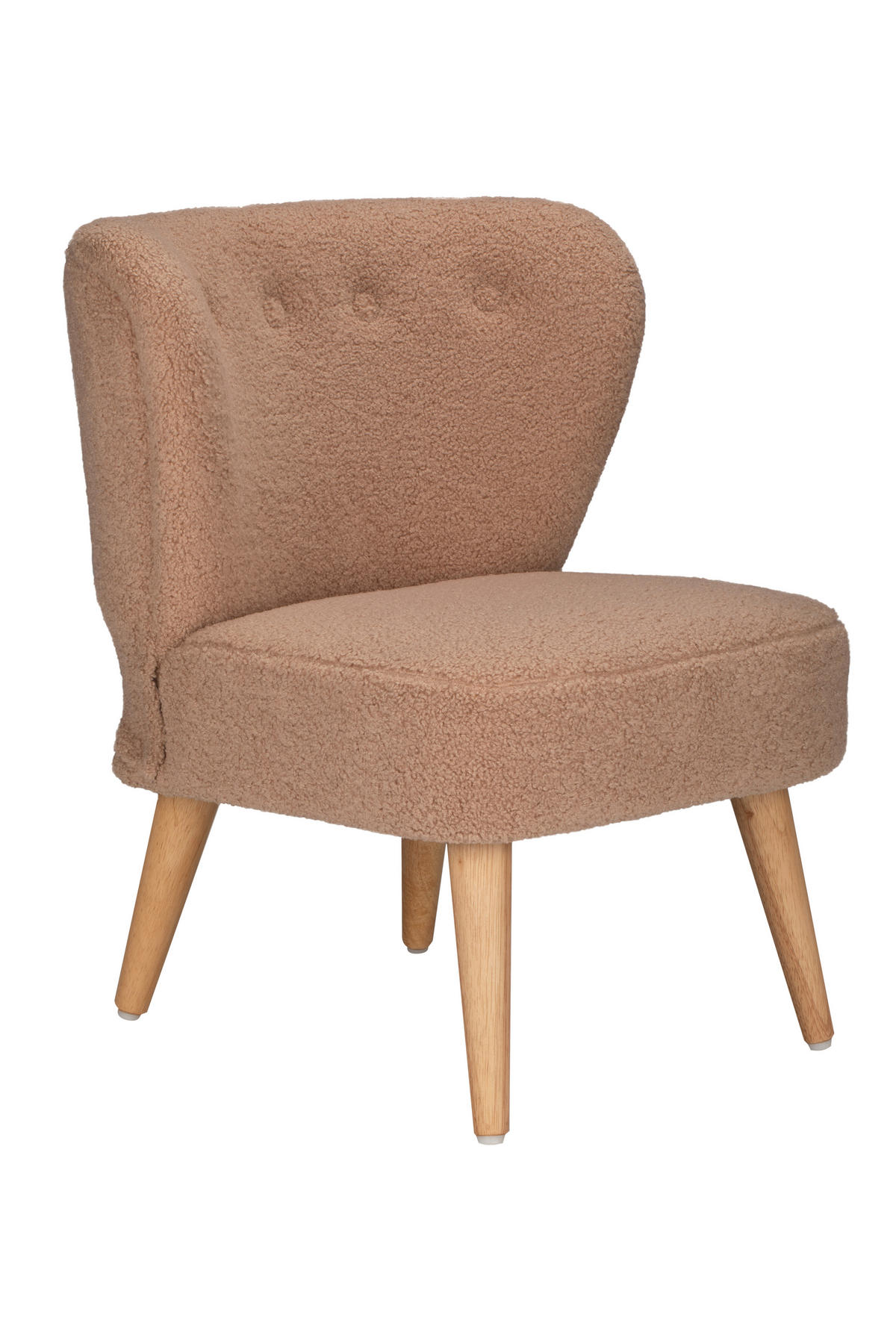 KINDERSESSEL Teddy  - Cappuccino, Trend, Holz/Textil (48,5/48/60,5cm) - Jimmylee