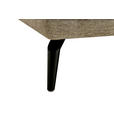 ECKSOFA Beige Mikrofaser  - Beige/Schwarz, Design, Textil/Metall (325/85/109-170cm) - Novel