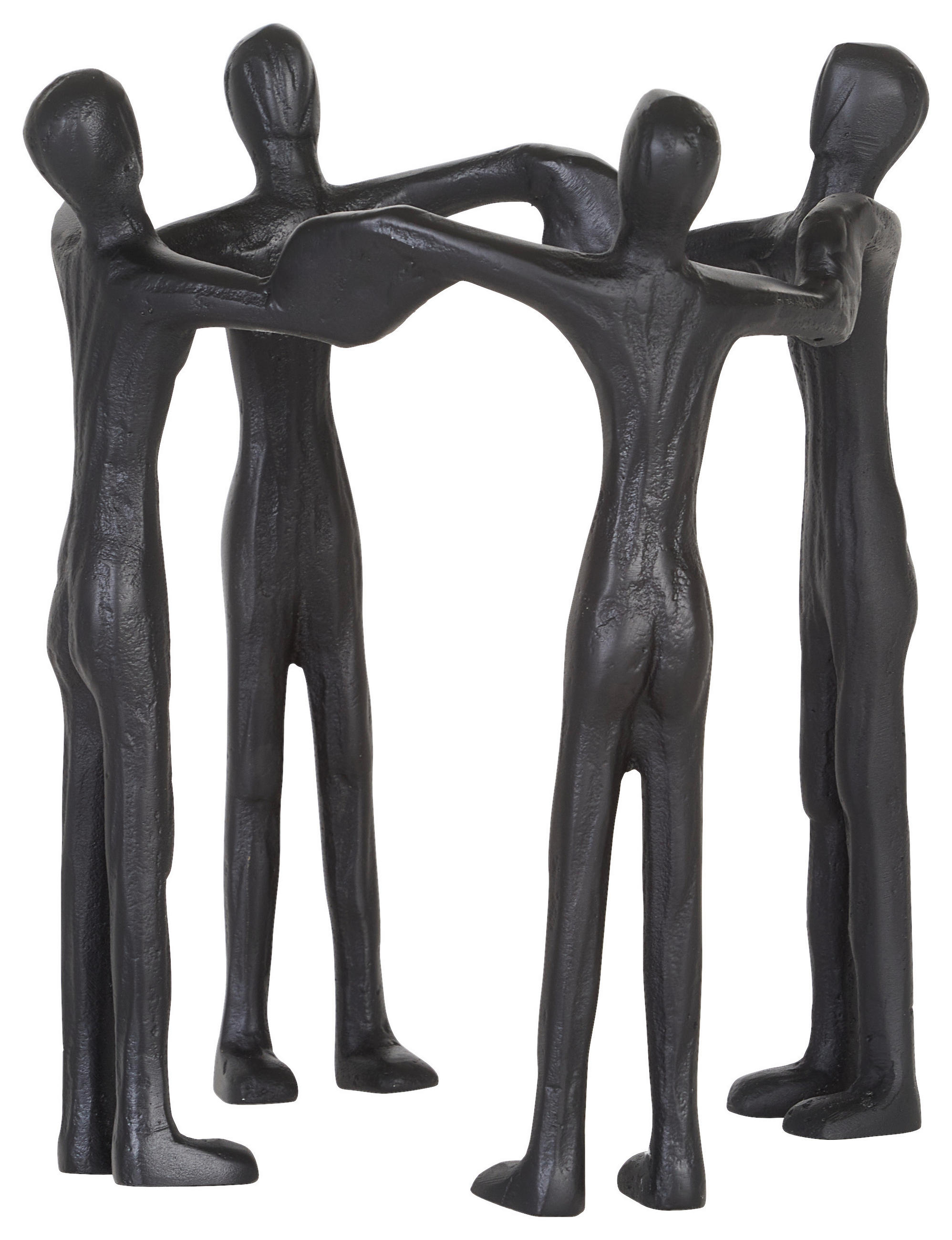 SKULPTUR - Schwarz, Design, Metall (21/23cm) - Ambia Home