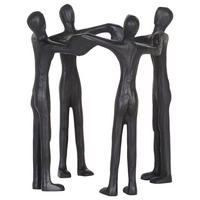 SKULPTUR - Schwarz, Design, Metall (21/23cm) - Ambia Home