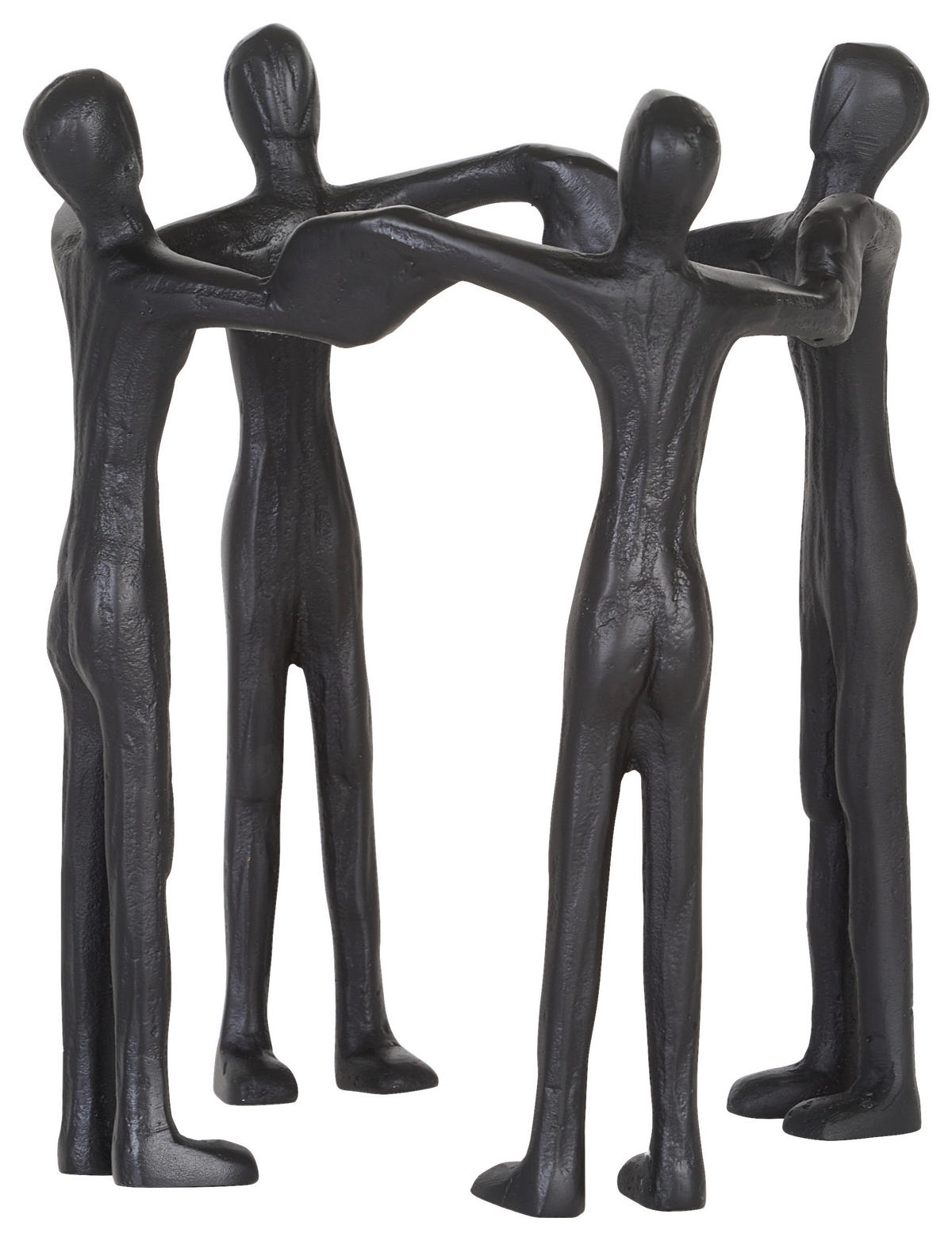 SKULPTUR - Schwarz, Design, Metall (21/23cm) - Ambia Home