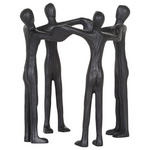 SKULPTUR - Schwarz, Design, Metall (21/23cm) - Ambia Home