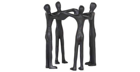 SKULPTUR - Schwarz, Design, Metall (21/23cm) - Ambia Home