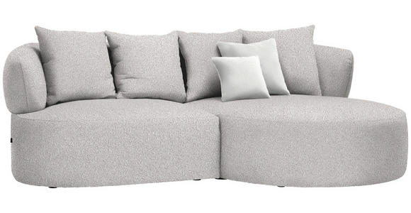 ECKSOFA in Bouclé Beige  - Beige/Creme, MODERN, Kunststoff/Textil (235/166cm) - Hom`in