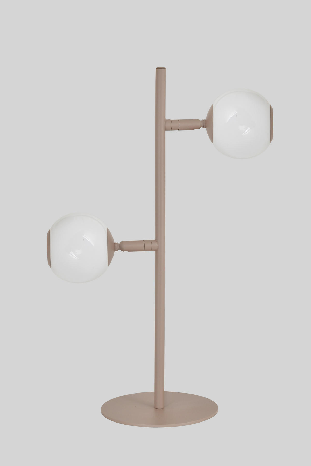 LED-TISCHLEUCHTE Luberon 32,5/49,5/19 cm  - Sandfarben/Schwarzchrom, Design, Glas/Kunststoff (32,5/49,5/19cm)
