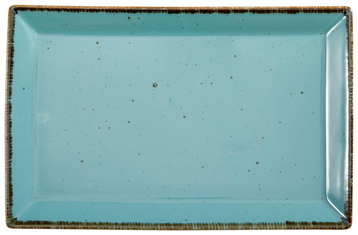 SERVIERPLATTE - Türkis, LIFESTYLE, Keramik (23/36cm) - Landscape