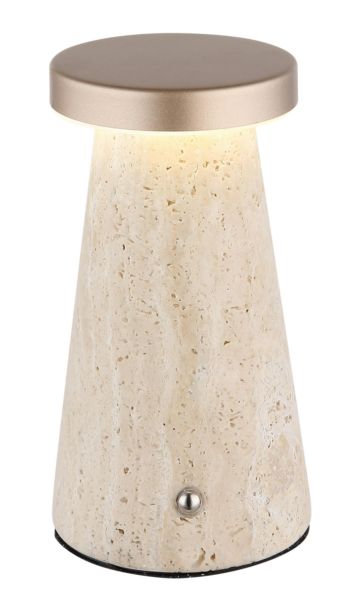 STOLNÍ LAMPA NA BATERIE, dotykový stmívač, 9/16 cm  - šedá/bílá, Design, kov/plast (9/16cm) - Globo
