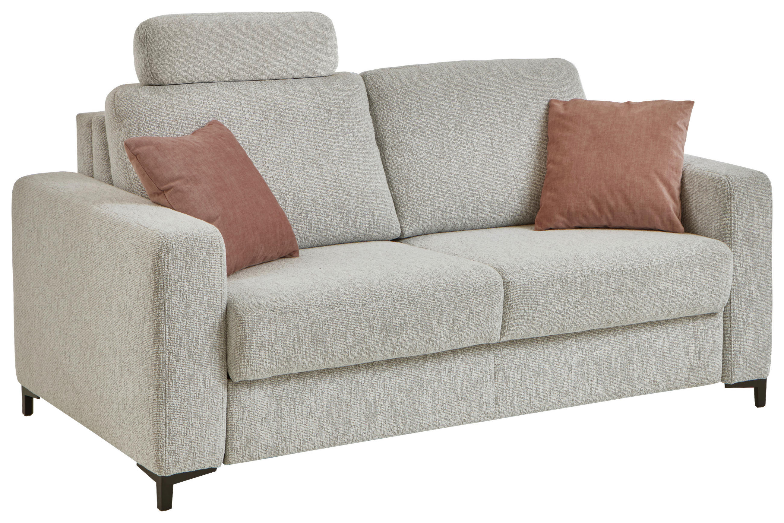 Thumbnail - Dieter Knoll Schlafsofa, Ecru, Textil, 2-Sitzer, 196x87x103 cm, Made in EU, Fußauswahl, Stoffauswahl, Schlafen auf Sitzh...