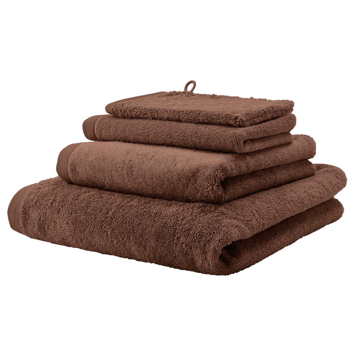 DUSCHTUCH London 70/130 cm  - Braun, Basics, Textil (70/130cm) - Aquanova