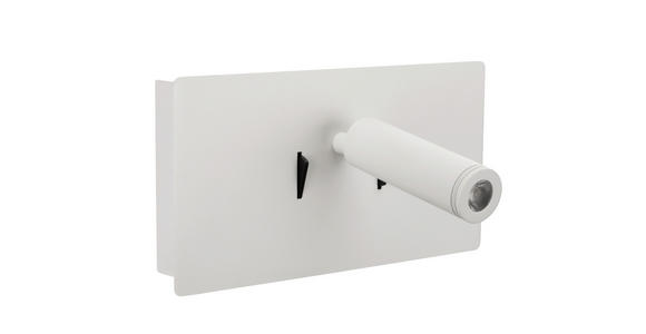 LED-WANDLEUCHTE LANCASTER - Weiß, Basics, Metall (23/9-16/12cm) - Novel