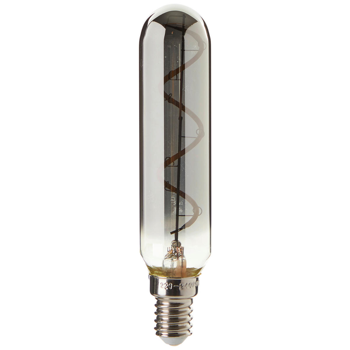 LED-FILAMENT-LEUCHTMITTEL   E14  - Grau, Basics, Glas/Metall (2,5/12cm) - Brilliant