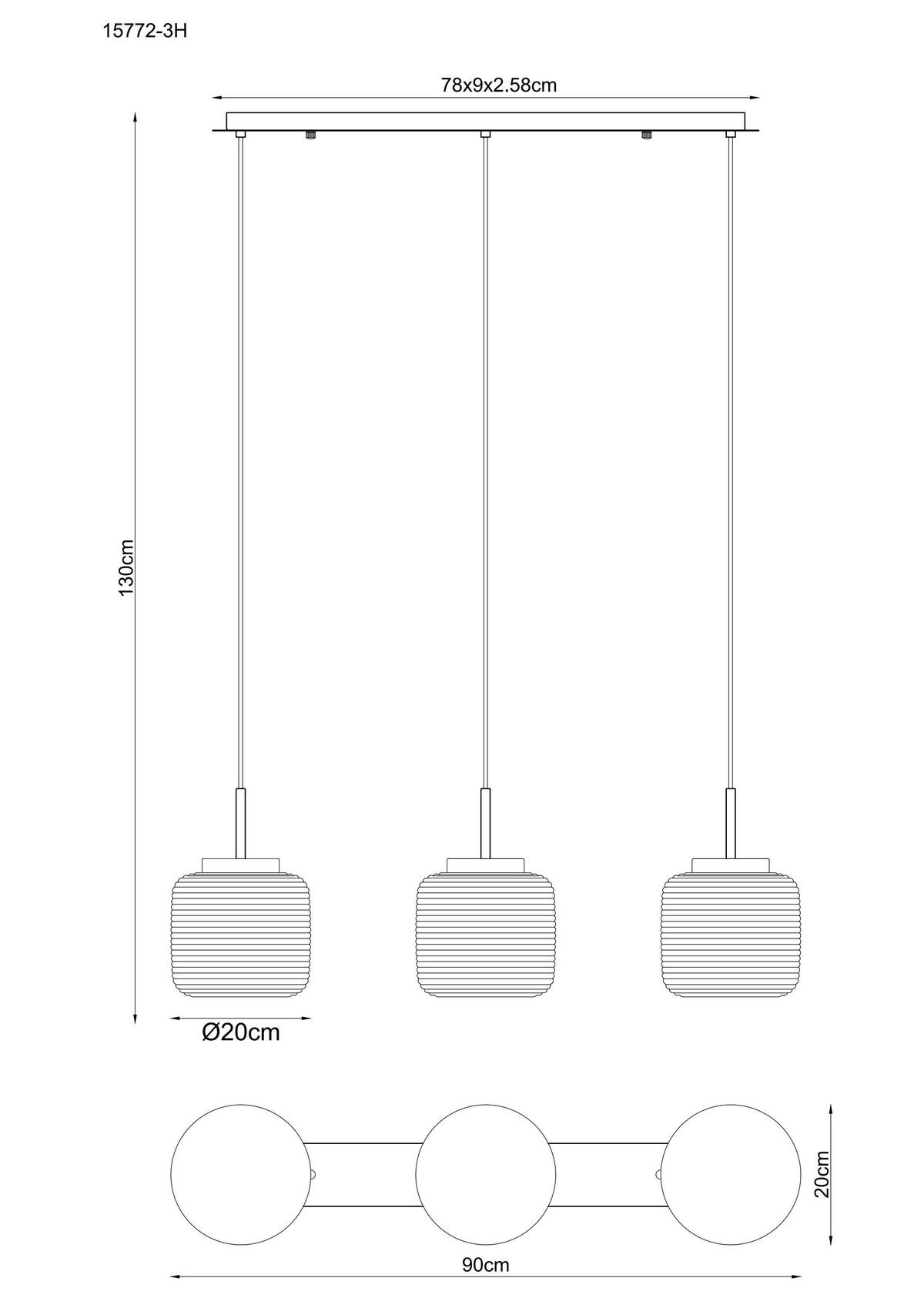 HÄNGELEUCHTE 24/130 cm  - Schwarz/Weiß, KONVENTIONELL, Glas/Textil (24/130cm) - Globo