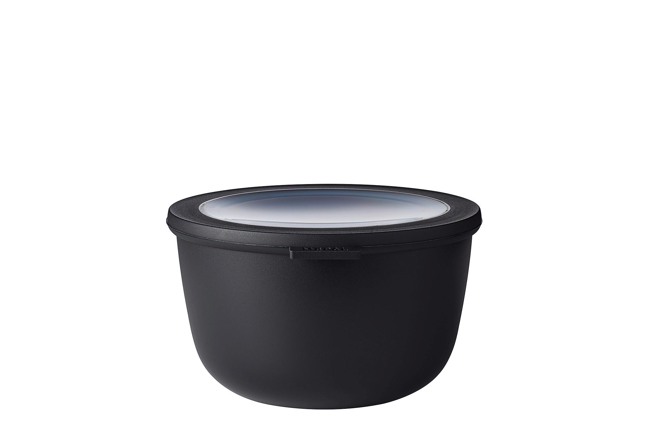 VORRATSDOSE CIRQULA 2 L  - Klar/Schwarz, KONVENTIONELL, Kunststoff (20,2/19,2/11,5cm) - Mepal