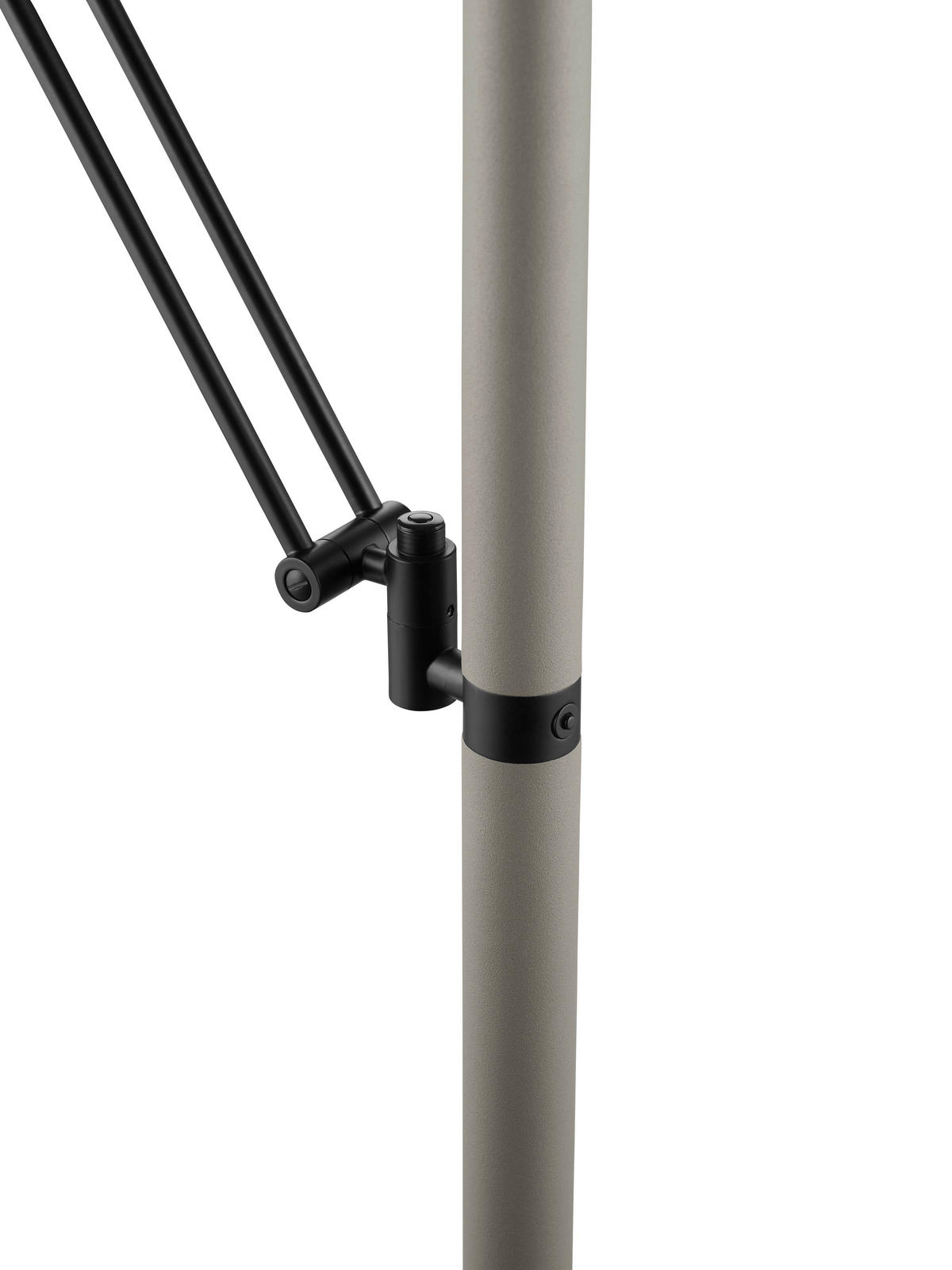 LED-STEHLEUCHTE 50/185 cm    - Taupe, Basics, Metall (50/185cm) - Hell