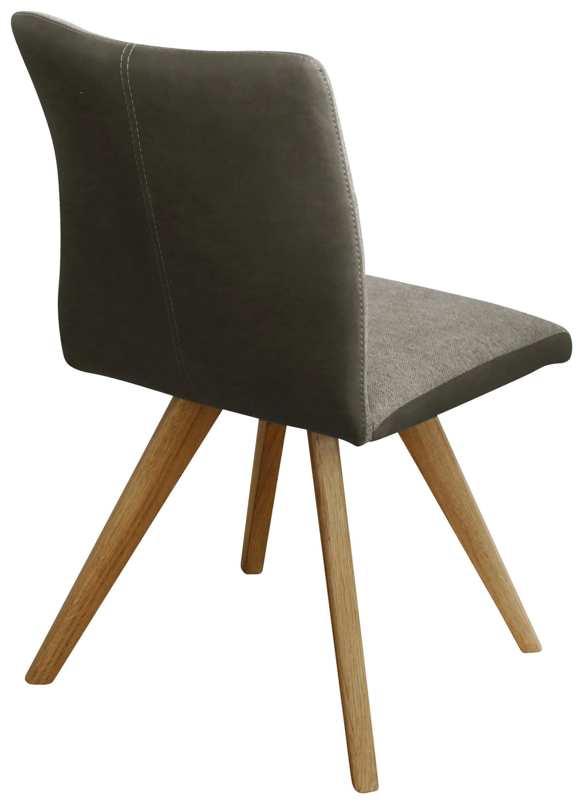 STUHL  in Webstoff Holz, Textil  - Eichefarben/Dunkelgrau, KONVENTIONELL, Holz/Textil (51,5/87,5/63cm) - Linea Natura