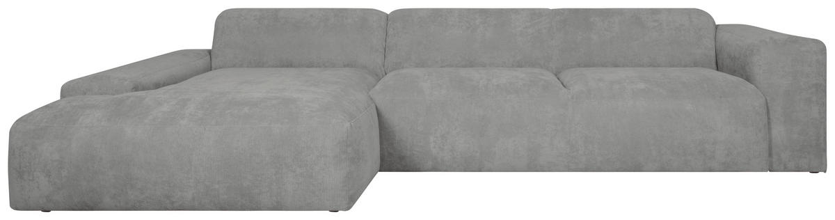 HÖRNSOFFA i manchester ljusgrå  - ljusgrå/svart, Design, textil/plast (170/343cm) - MID.YOU