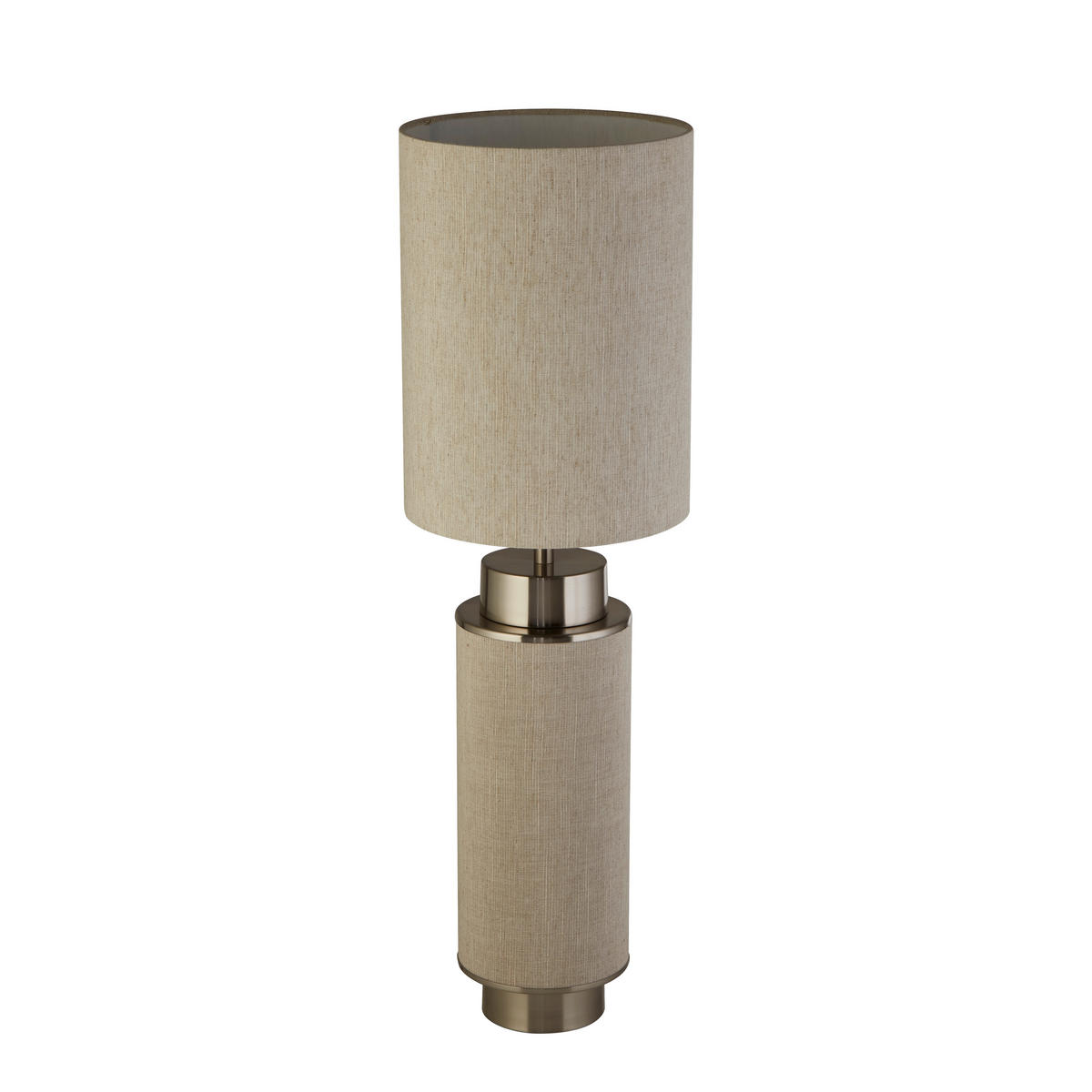 BORDSLAMPA Flask 22/22/72 cm   - nickelfärgad, Lifestyle, metall/textil (22/22/72cm)