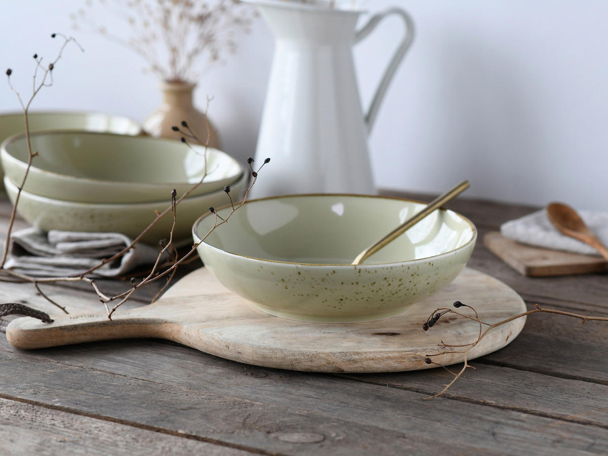 SKÅLSET 4 delar Nature Collection   - salviagrön, Design, keramik - Creatable