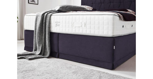 BOXSPRINGBETT 180/200 cm  in Dunkelgrau  - Dunkelgrau, KONVENTIONELL, Textil (180/200cm) - Ambiente