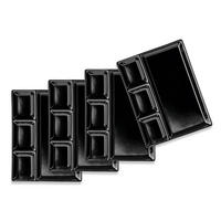 TELLERSET   - Schwarz, Basics, Keramik (25,5/2,5/19,5cm) - Mäser