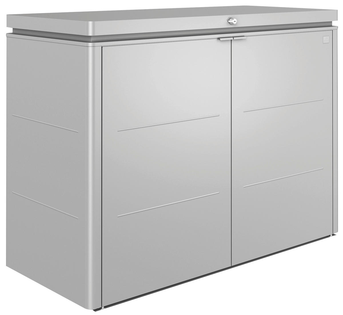 KISSENBOX 160/118/70 cm  - Silberfarben, Design, Metall (160/118/70cm) - Biohort