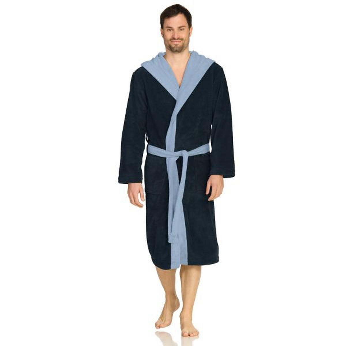 BADEMANTEL XL Unisex  - Dunkelblau, Basics, Textil (XLnull) - Vossen