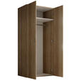 DREHTÜRENSCHRANK  in Sonoma Eiche  - Alufarben/Sonoma Eiche, KONVENTIONELL, Holzwerkstoff/Kunststoff (81/177/51cm) - Carryhome