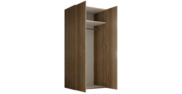 DREHTÜRENSCHRANK  in Sonoma Eiche  - Alufarben/Sonoma Eiche, KONVENTIONELL, Holzwerkstoff/Kunststoff (81/177/51cm) - Carryhome