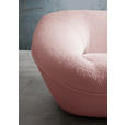 2-SITZER-SOFA in Flachgewebe Rosa  - Schwarz/Rosa, KONVENTIONELL, Kunststoff/Textil (223/79/94cm) - Carryhome