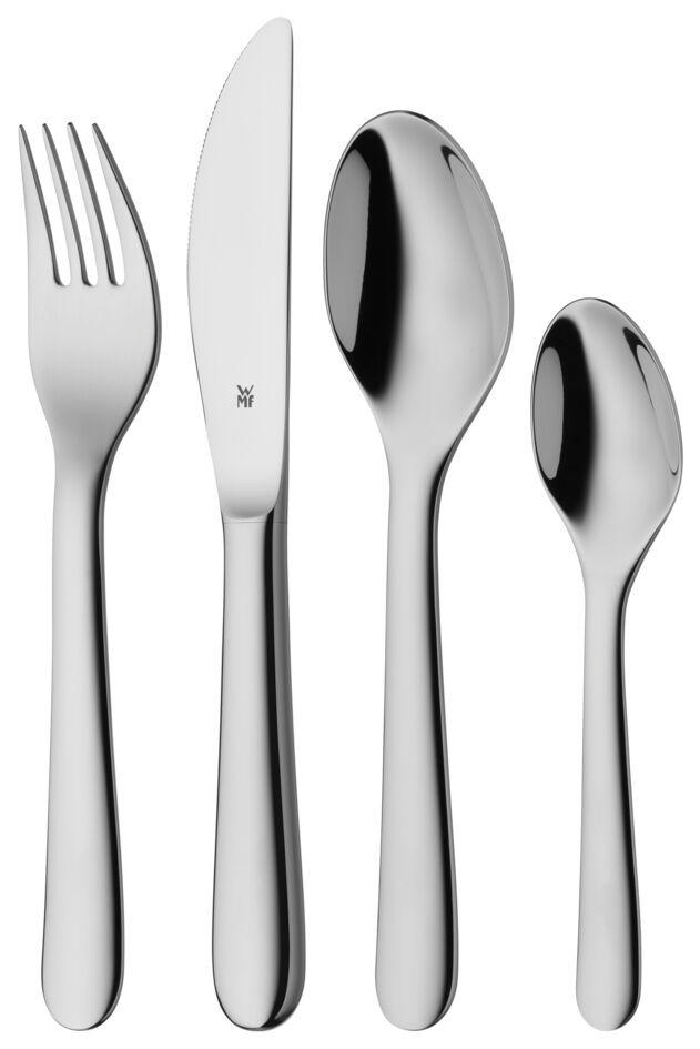 BESTECKSET 4-teilig Edelstahl  - Silberfarben, Basics, Metall - WMF