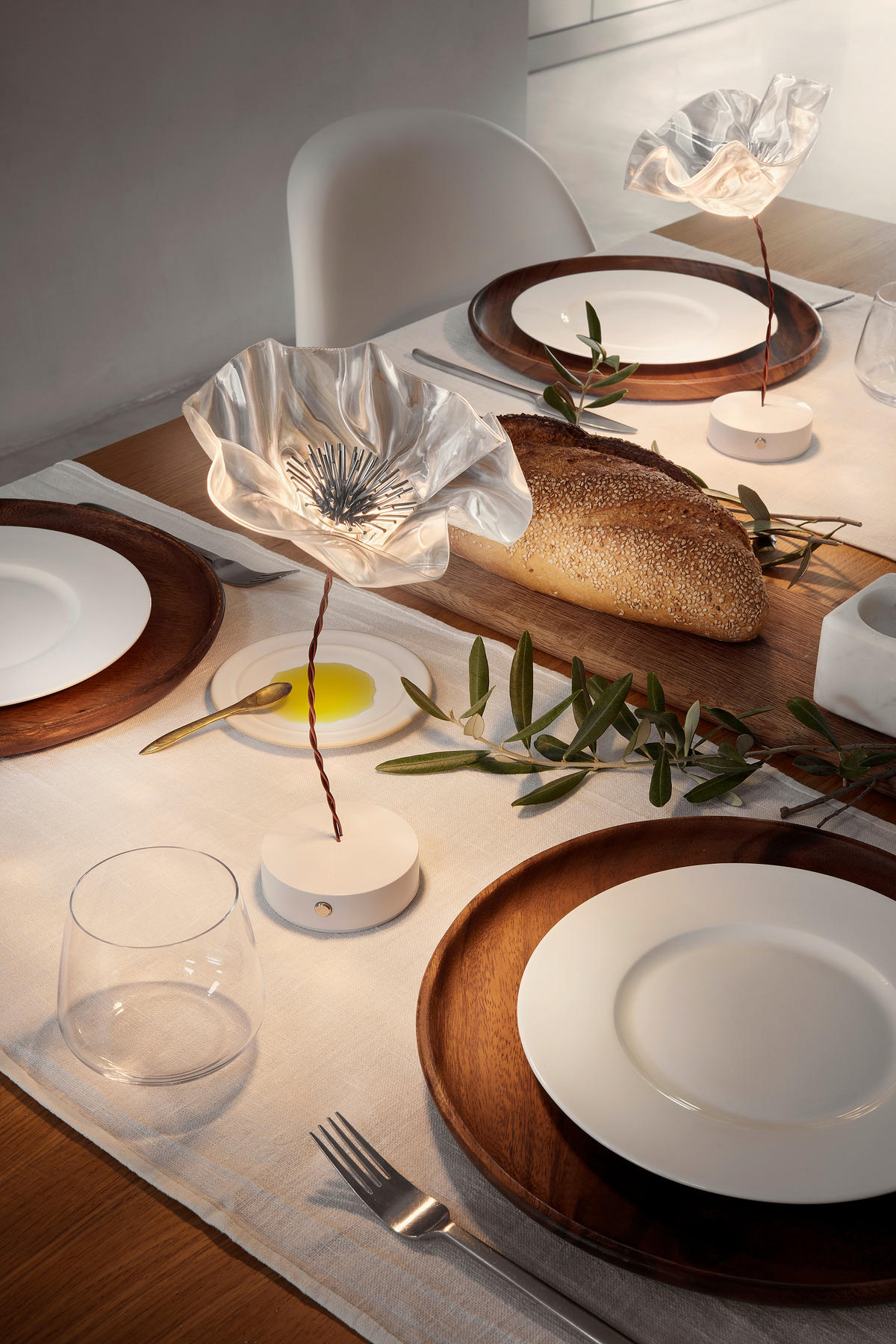 LED-TISCHLEUCHTE Prisma 15/15/26 cm   - Transparent, Design, Kunststoff/Metall (15/15/26cm) - Slamp